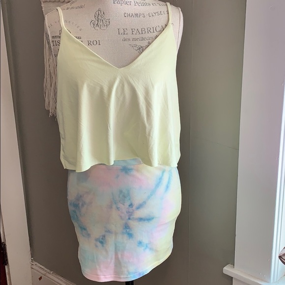 Forever 21 Pastel Tie Dye Festival Outfit - Picture 1 of 6